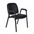thumbnail image 1 of Ace Vinyl Stack Chair- Black, 1 of 4