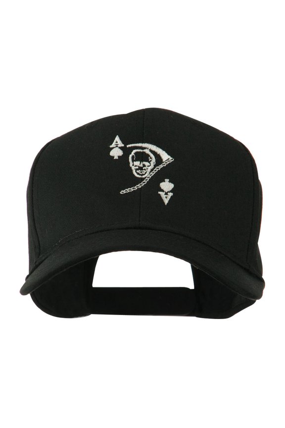 Ace of Death Vietnam War Emblem Embroidered Cap - Black OSFM