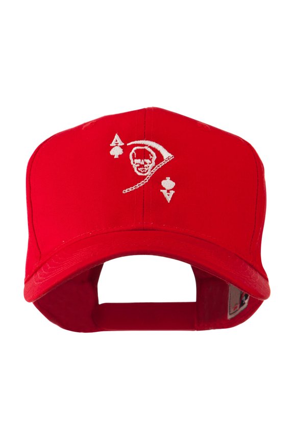 Ace of Death Vietnam War Emblem Embroidered Cap - Red OSFM