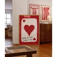 thumbnail image 1 of Ace of Hearts Playing Card Print Retro Y2K Bar Decor, Unframed Paper Poster 16x20in, 1 of 4