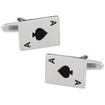thumbnail image 1 of Ace of Spades Playing Cards Poker Cufflinks with Presentation Box, 1 of 1