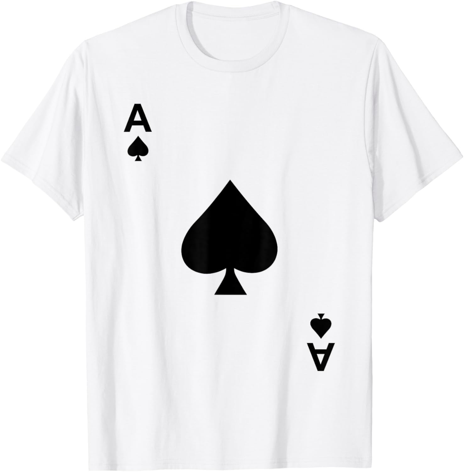 Ace of Spades Tshirt Blackjack Cards Poker 21 Teeshirt mens t shirt