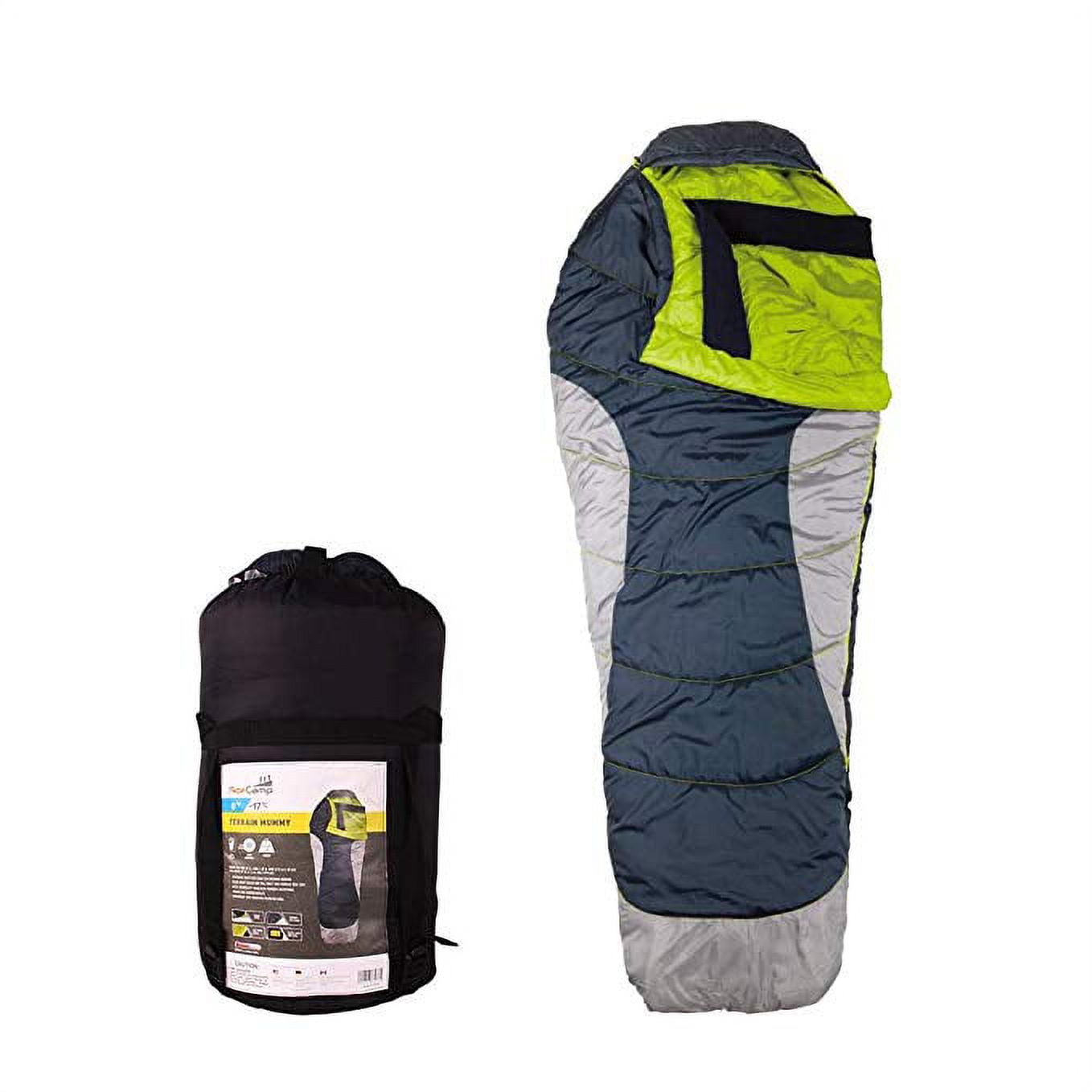 AceCamp Terrain Mummy Sleeping Bag, Warm & Cold Weather Winter Sleeping