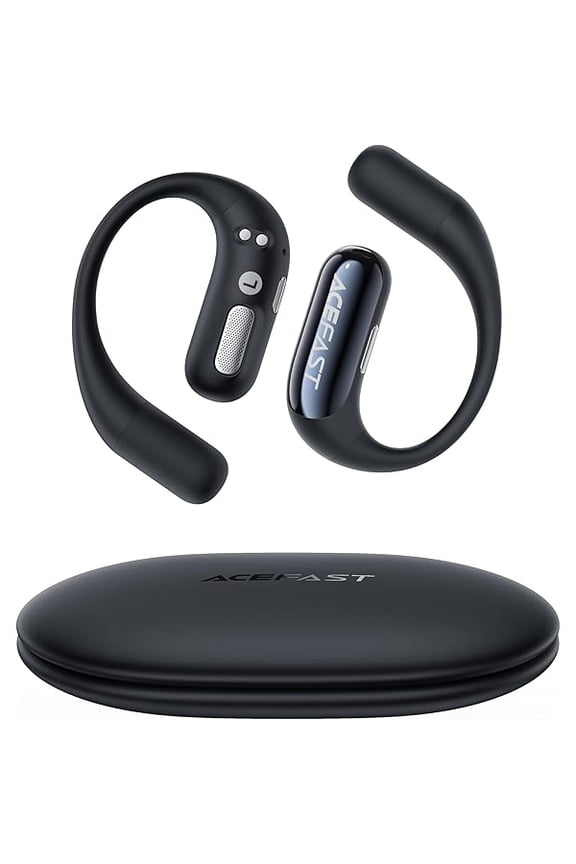 AceFit Air Open Ear Headphones, Wireless Earbuds with Rich Bass, Bluetooth 5.4 Sports Headphones with Charging Case, 32H Playtime Earbuds IP54 Waterproof for Running, Cycling, Walking, Workout