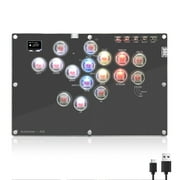 AceGamer Arcade Stick 16Keys All-Button Gamerfinger with Turbo Functions & Custom RGB,Arcade leverless Controller Street Fight for PC/PS3/PS4/Switch/Steam Game Keyboard-Supports Hot Swap & SOCD
