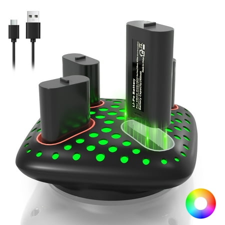 AceGamer Rechargeable Battery Packs for Xbox Controller, 4X5180mWh for Xbox Series X|S, One S/X/Elite