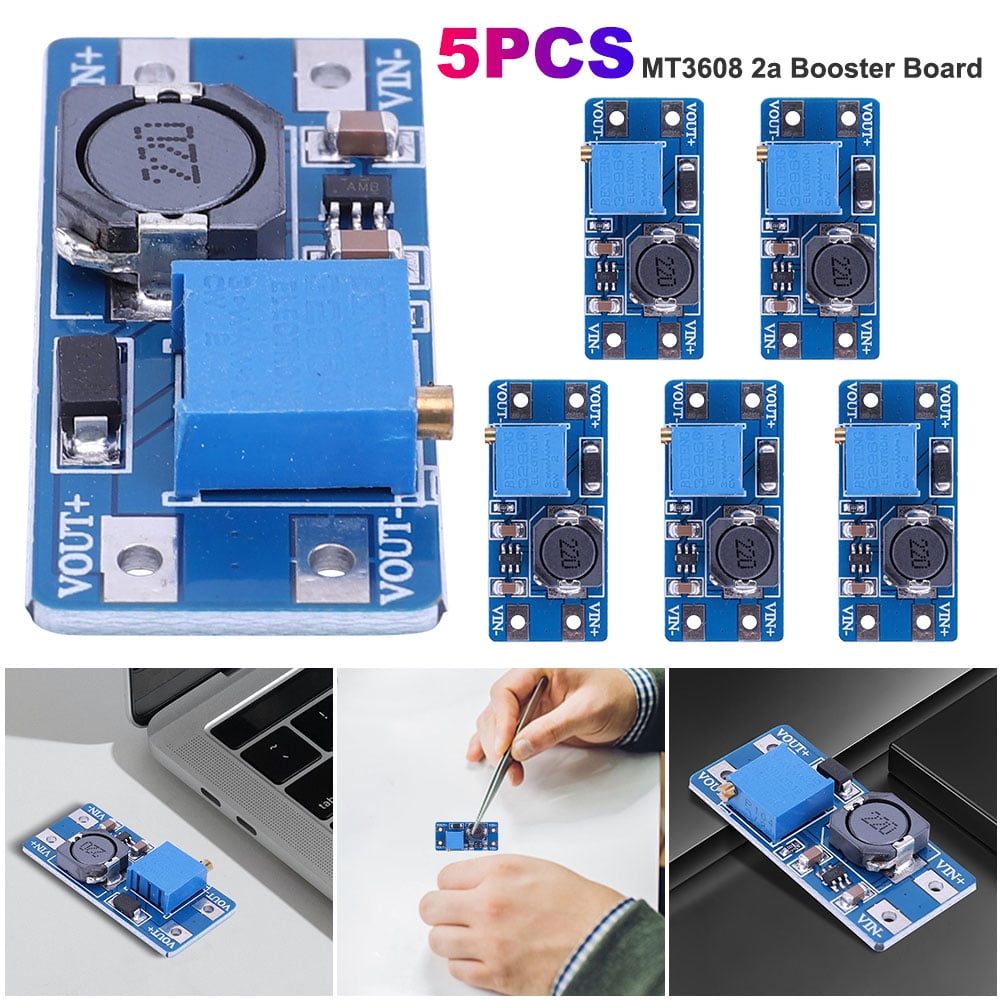 AceMonster 5PCS MT3608 DC-DC Step Up Boost Power Converter