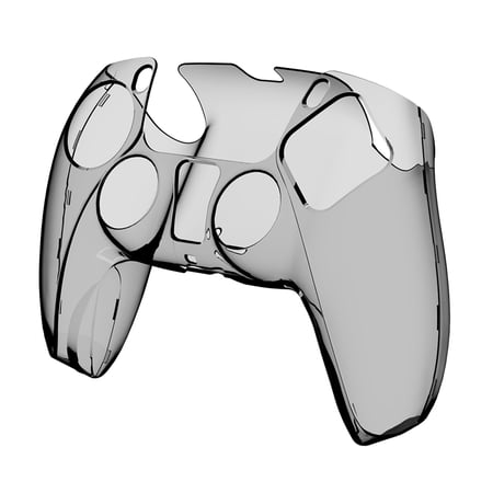 AceMonster Clear Ergonomic Soft Anti-Slip Controller Silicone Case Cover for ps5, Rubber Protector Skins with Clear Joystick Caps for ps5 Controller