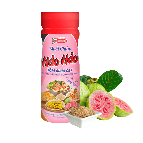 Acecook Hao Hao Spicy Shrimp Dipping Salt, Authentic Vietnamese Hot-Sour Shrimp Seasoning for Fruits, Snacks & Seafood, Resealable Shaker Jar, 4.2 oz (120g) 1 pack