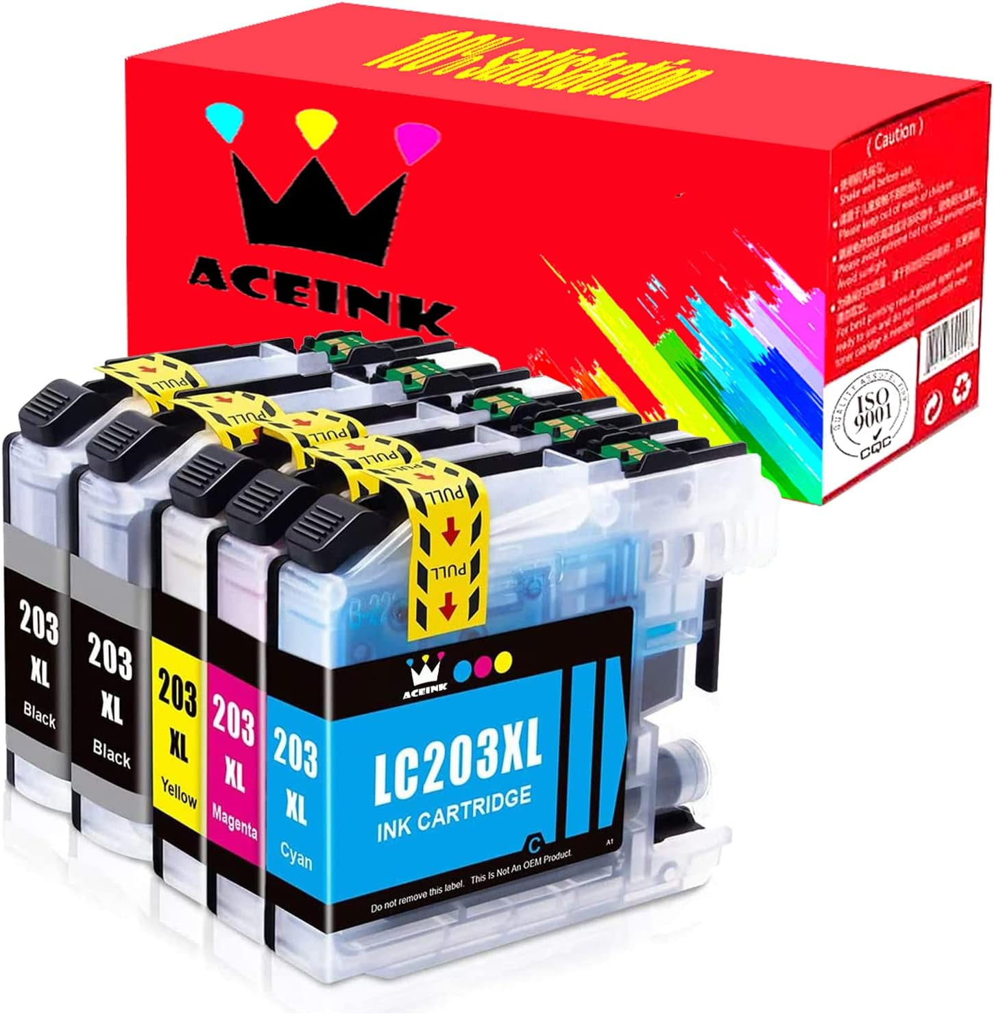 Aceink Compatible Lc203Xl Ink Cartridge Replacement For Brother Lc203Xl