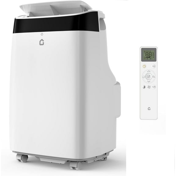 Acekid 10,000 BTU Portable AC - 3-in-1 - Dehumidifier, Fan - Follow Me - Digital Display - Window Kit