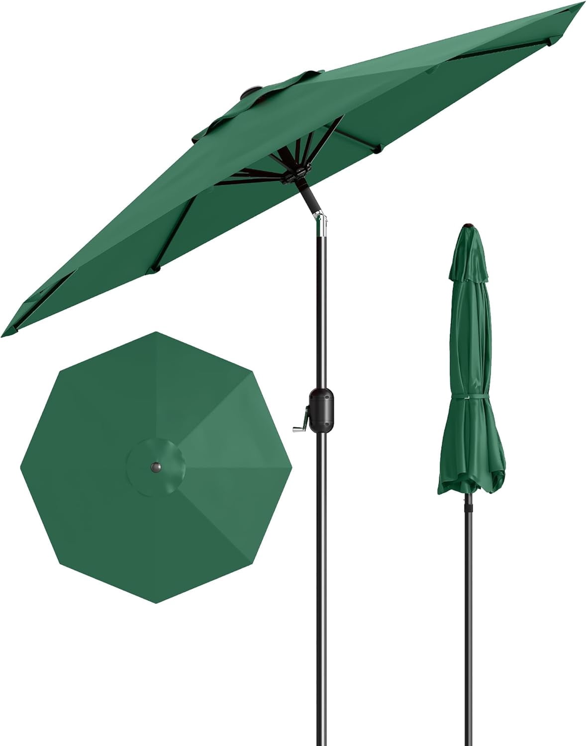 10 foot patio umbrella ace Domi 10'x10' Cantilever Umbrella, Aluminum Windproof Outdoor with 360°Rotation, Square Offset Sun Shade Umbrella for Outside Deck Backyard Garden Pool, Gray : Patio, Lawn & Garden Additional features ProShade 10' Auto Tilt Aluminum