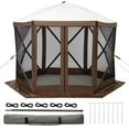thumbnail image 1 of Acekid 10x10FT 6-Sided Pop Up Gazebo Tent - Waterproof UV Protection, Screen Tent, Portable Sun Shelter with Carry Bag, Guy Ropes, Outdoor Party, Camping, 1 of 8