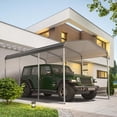thumbnail image 1 of Acekid 10x15'Outdoor Carport, Heavy-Duty Metal Carport,Metal Carport with Galvanized Steel Roof and Frame,Upgraded Extra Large Metal Garage for Pickup,Car,Boatand Tractors,Trucks, 1 of 7