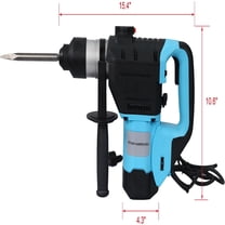 Acekid 1100W Rotary Hammer Set, with Chisels and Drill Bits, Variable-Speed 3-Function Rotary Hammer Drill, Blue