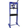 thumbnail image 1 of Acekid 12 Ton Hydraulic Shop Press - H-Frame w/Stamping Plates & Pressure Gauge - Adjustable Table for Car Repair - Blue Strap (Model: 12T), 1 of 7