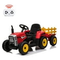 thumbnail image 1 of Acekid 12V Ride on Tractor, Electric Tractor with Trailer, Remote Control, 1 of 8