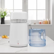 Acekid 1Gal/4L Water Distillers for Home Countertop, Stainless Steel Distilled Water Machine with Glass Container,750W Desktop Drinking Purifier Filter Distilling Kit