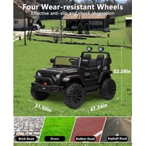 Acekid 24V Ride On Car 2 Seater Electric Vehicle with 20" Wide Seat 3 Speed 2x200W Motor Suspension Bluetooth Music Parent Control Black