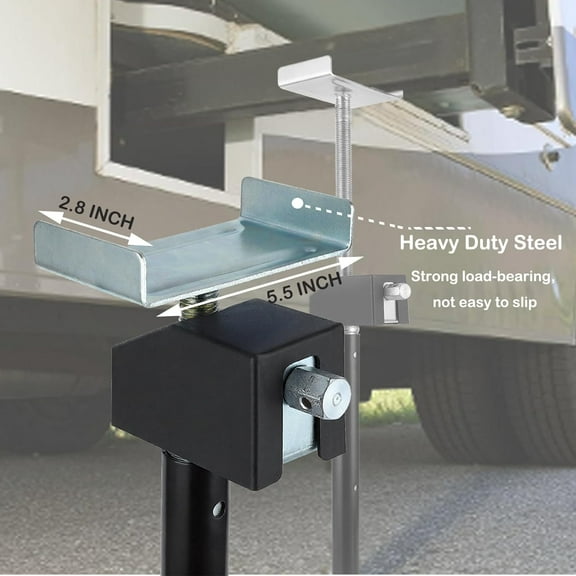 Acekid 2PC RV Slide Out Support Jacks Set of 2 10,000lb Heavy Duty Rv Stabilizer Jacks Support 21"-34" Quick-Lift Adjustable