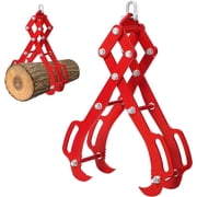 Acekid 36IN Logging Tongs with 4 Claws, Log Grapple Hook for Timber and Firewood, 360 Degree Swivel, 3000LB Capacity, Heavy Steel