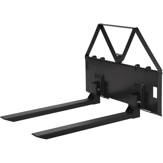 Acekid 46" Heavy-Duty Tractor Pallet Forks,3200lbs Capacity,Quick Attach Bucket Forks with Hitch Ball, Versatile Loader Forks for Farms, Warehouses, and Construction Sites