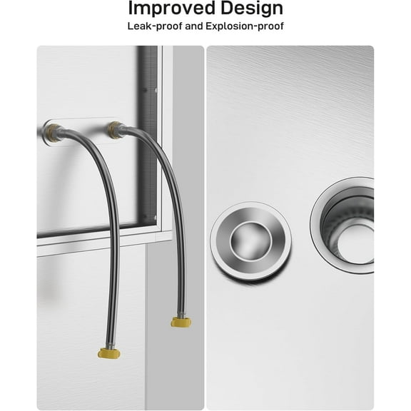 Acekid 50-inch Dog Grooming Tub&nbsp;– Stainless Steel Pet Bathing Station with Stairs, Floor Grate & Faucet, for Large/Medium/Small Dogs