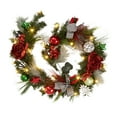 thumbnail image 1 of Acekid 6 Ft Prelit Artificial Christmas Wreath with 20 LED Lights, 1 of 9