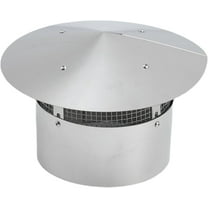 Acekid 7-8 inch Cone Top Chimney Cap with Screen - Roof Rain Chimney Cover, Galvanized Steel Fireplace Exhaust Cap, Universal Roof Cap for Vent