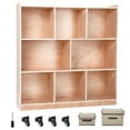 thumbnail image 1 of Acekid 8-Section Classroom Storage Locker, 8 Cubbies with 4 Casters, 2 Storage Boxes, Cubby Organizer for Classrooms, Daycare, Home, 1 of 6