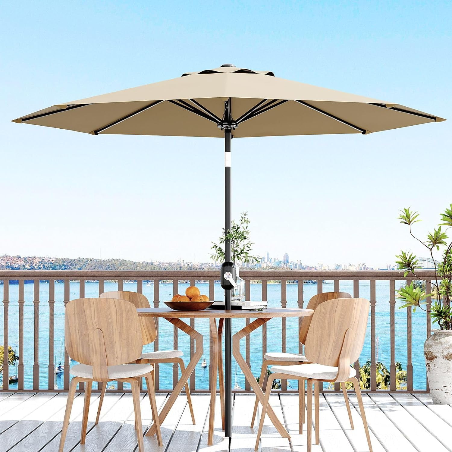 ace patio umbrella Treasure Garden 11 ft Octagonal Outdoor (High-Perform while complementing your sense of style and color Living Accents 9' Tiltable Market