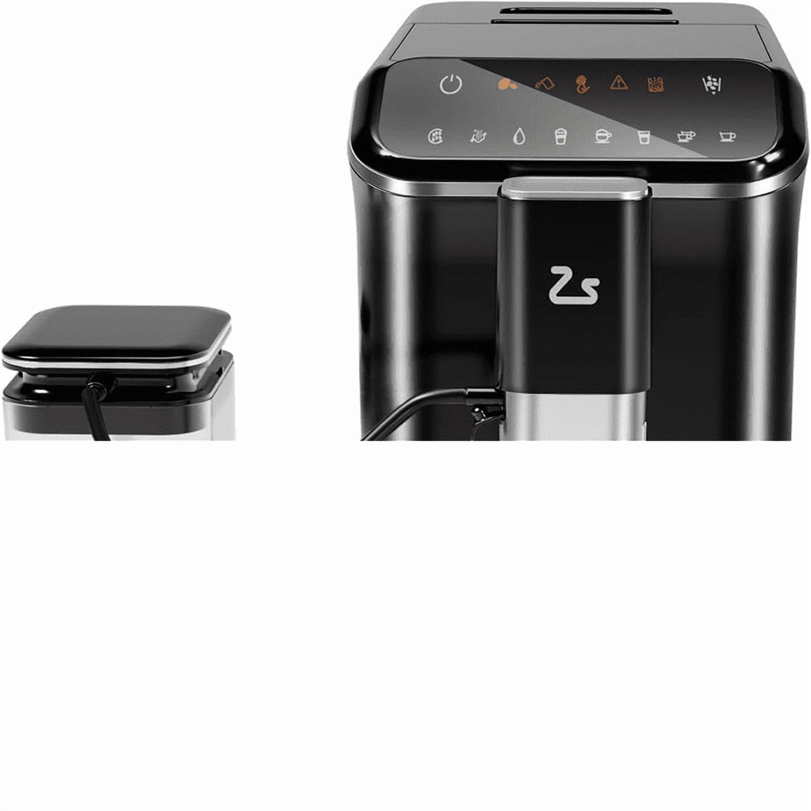 Acekid Automatic Espresso Machine with Milk Frother & Espresso Bean Grinder, 20 Bar Latte Machine, Touch Screen Coffee Machine, 1.5L Water Tank