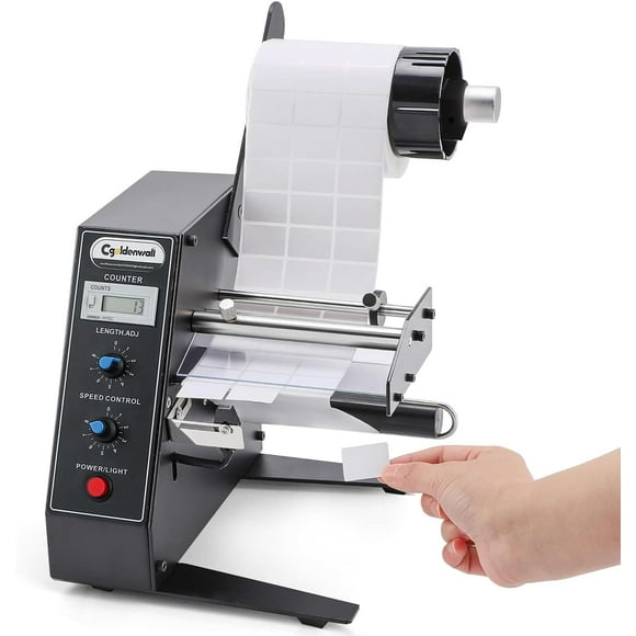 Acekid Automatic Label Dispenser for Retail, Warehouse & Office - Optical Counter, 0.12-5.9" Labels, 1-8m/min Speed, 9.8" Roll Capacity - Ideal