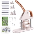 thumbnail image 1 of Acekid Button Maker Kit, 1"/1.25"/2.28" (25/32/58mm) 3-in-1 Pin Maker Machine with Ergonomic Handle, 300pcs Button Parts, Circle Cutter, Magic Book for DIY Badges, 1 of 8