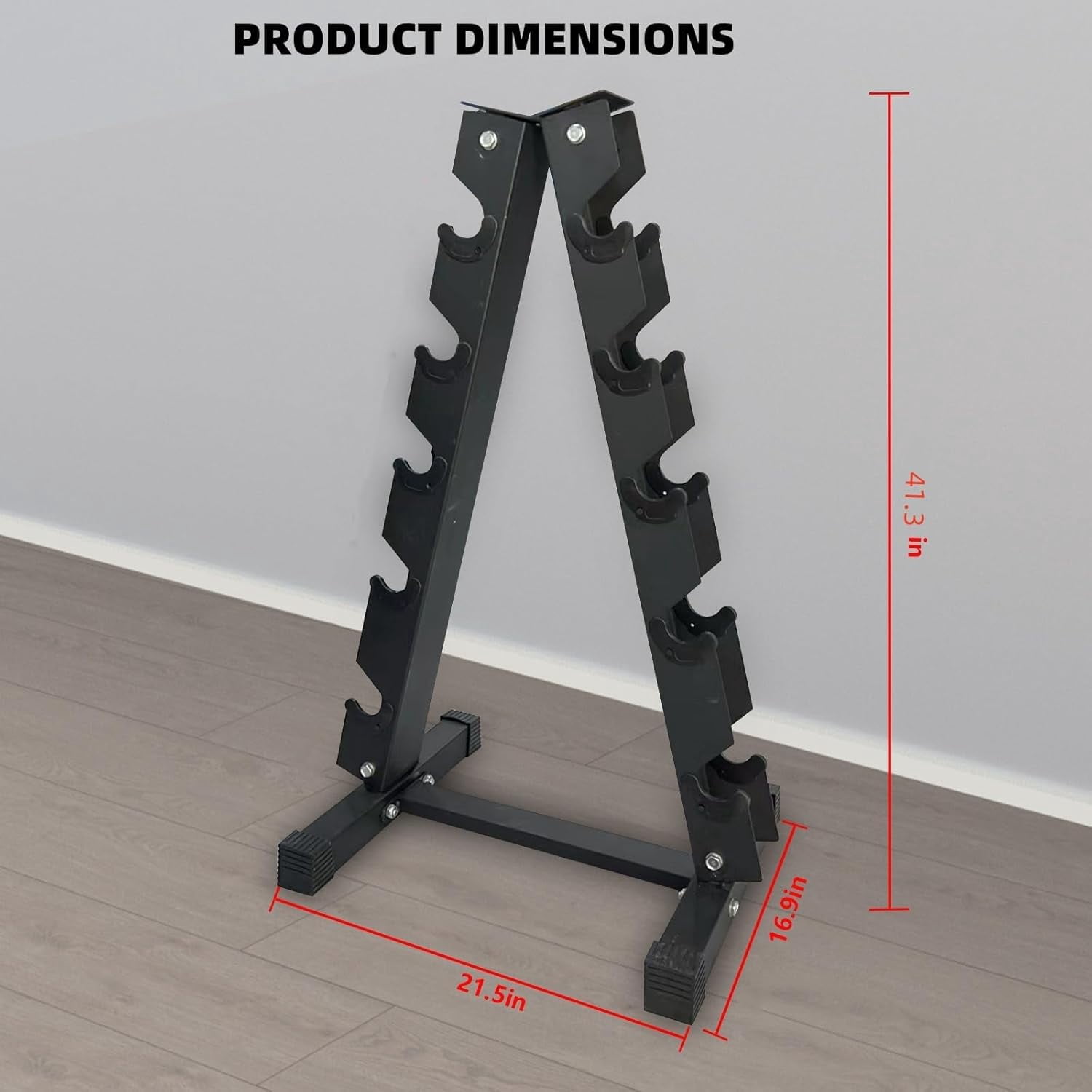 Acekid Dumbbell Rack Stand, A Frame Weight Rack for Dumbbells, Space Saver Storage Organizer for Home Gym