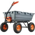 thumbnail image 1 of Acekid Garden Dump Cart,Heavy Duty Dump Cart 800LB - Poly Utility Cart with Quick-Release, Pneumatic Tires, All-Terrain - Gray, 1 of 6