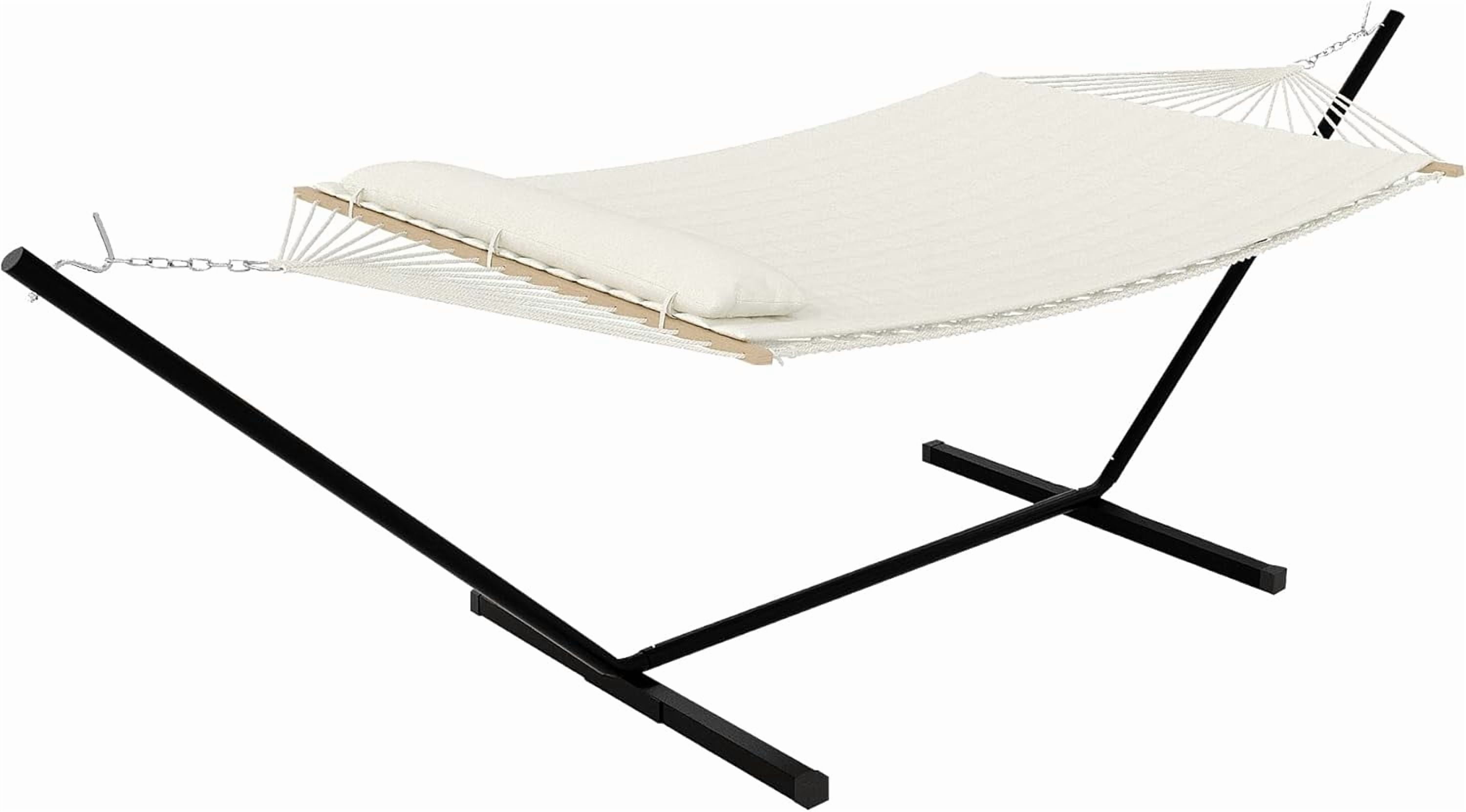 Acekid Instant-Setup 2-Person Hammock with Reinforced Steel Frame–Portable Outdoor Lounger for Garden, Camping & Beach (450lb Capacity + Quick-Fold Carry Bag)