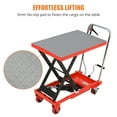 thumbnail image 1 of Acekid Lift Table Cart 500lbs - 28.5" Lifting Height, 4 Wheels, Non-Slip Pad, Manual Single Scissor, Heavy Duty Lift Table, 1 of 7
