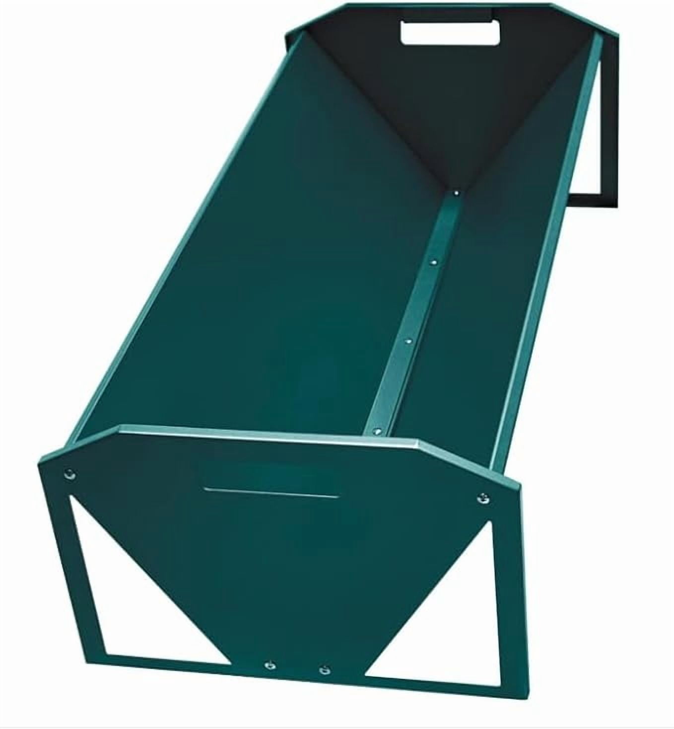 Acekid Livestock Feeding Trough 45 in 22 gal Long Steel Livestock ...