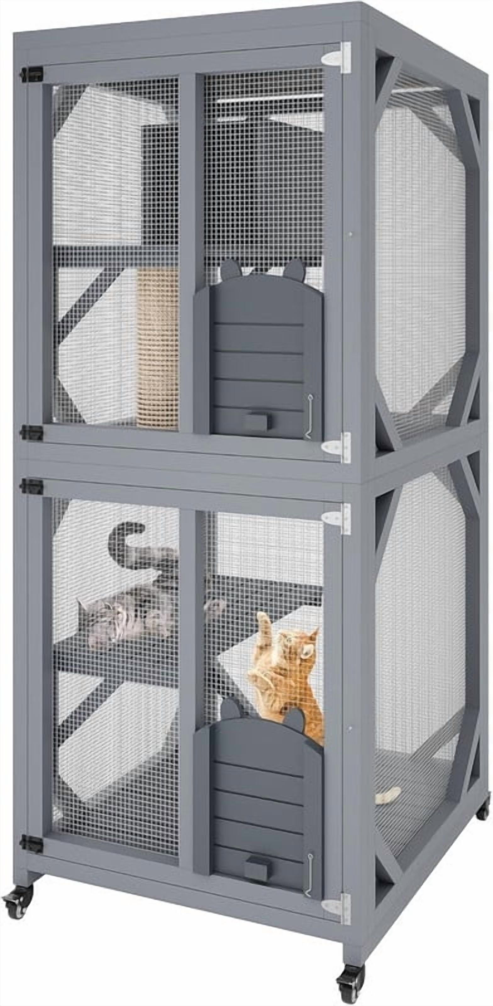Acekid Outdoor Cat Enclosure on Wheels 68