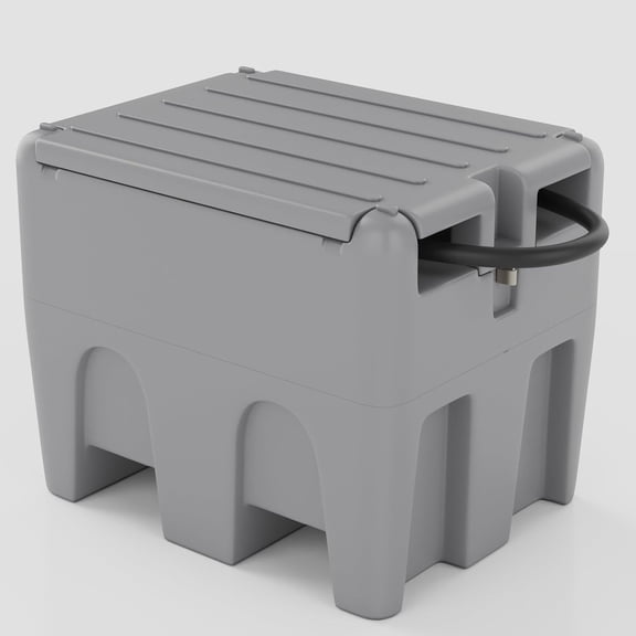 Acekid Portable Diesel & Gasoline Fuel Tank - 44 Gallon, 12V Electric Transfer Pump, Auto Fueling Nozzle, 360° Swivel Connector, 13.1ft Rubber Hose, Mobile Refueling Station