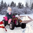 thumbnail image 1 of Acekid Ride Ons,12V Ride on Excavator with Remote Control,Electric Construction Vehicle with Bucket for 3-6 Years,7LED Headlights,Horn,2+1 Gear Shift,Bluetooth,Music,EVA Tire,Rose Red, 1 of 7