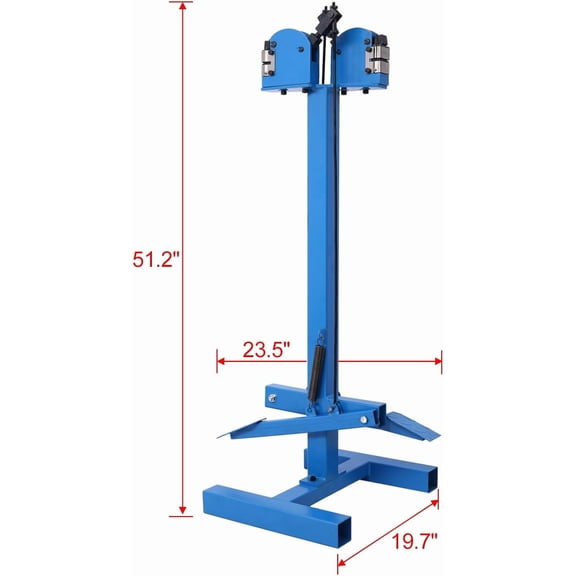Acekid Steel Metal Stretcher Shrinker Bracket, Manual with Foot Pedal, 18 Gauge Mild Steel Capacity, Blue