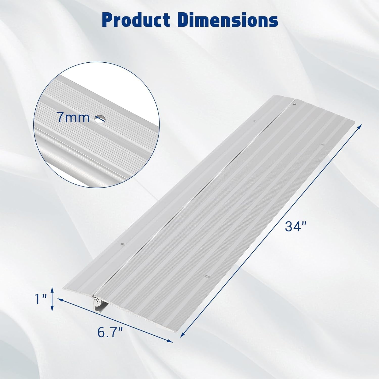 Acekid Threshold Ramps for Doorways, Door Threshold Ramp 1" Rise ...