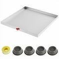 thumbnail image 1 of Acekid Washing Machine Pan 28"x30"x2" - Heavy Duty 304 Stainless Steel Tray, 4 Anti-Vibration Feet, Washer Pan, No Hole, 1 of 8