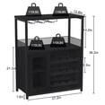 thumbnail image 1 of Acekid Wine Bar Cabinet - Large Capacity Liquor Cabinet with Storage, Adjustable Shelves for Glassware, Sturdy MDF Construction, Easy Assembly Wine Rack Ideal for Dining Room Bar & Kitchen, 1 of 8