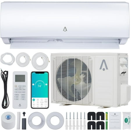 Acekool 9000 BTU Ductless Mini Split Air Conditioner Heat Pump 19 SEER Inverter AC 110V