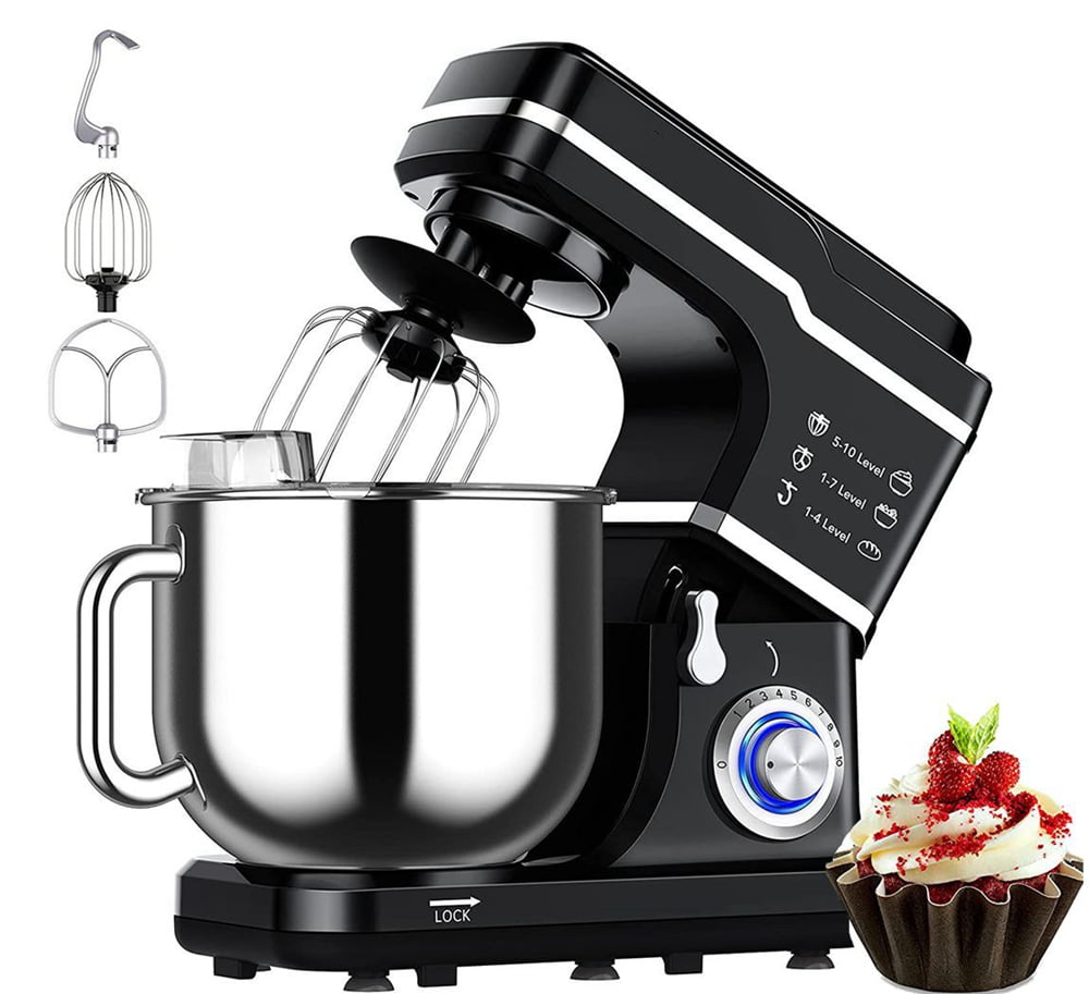 Acekool Stand Mixer, 7.5 QT Electric Mixer, 10 Speed 660W Household  Tilt-Head Kitchen Food Mixers Mixer for Baking&Cake, Sliver – The Market  Depot