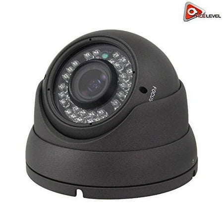 Acelevel AHD 1080P Night Vision Weatherproof Vari-Focal Dome Camera (Dark Gray Color)