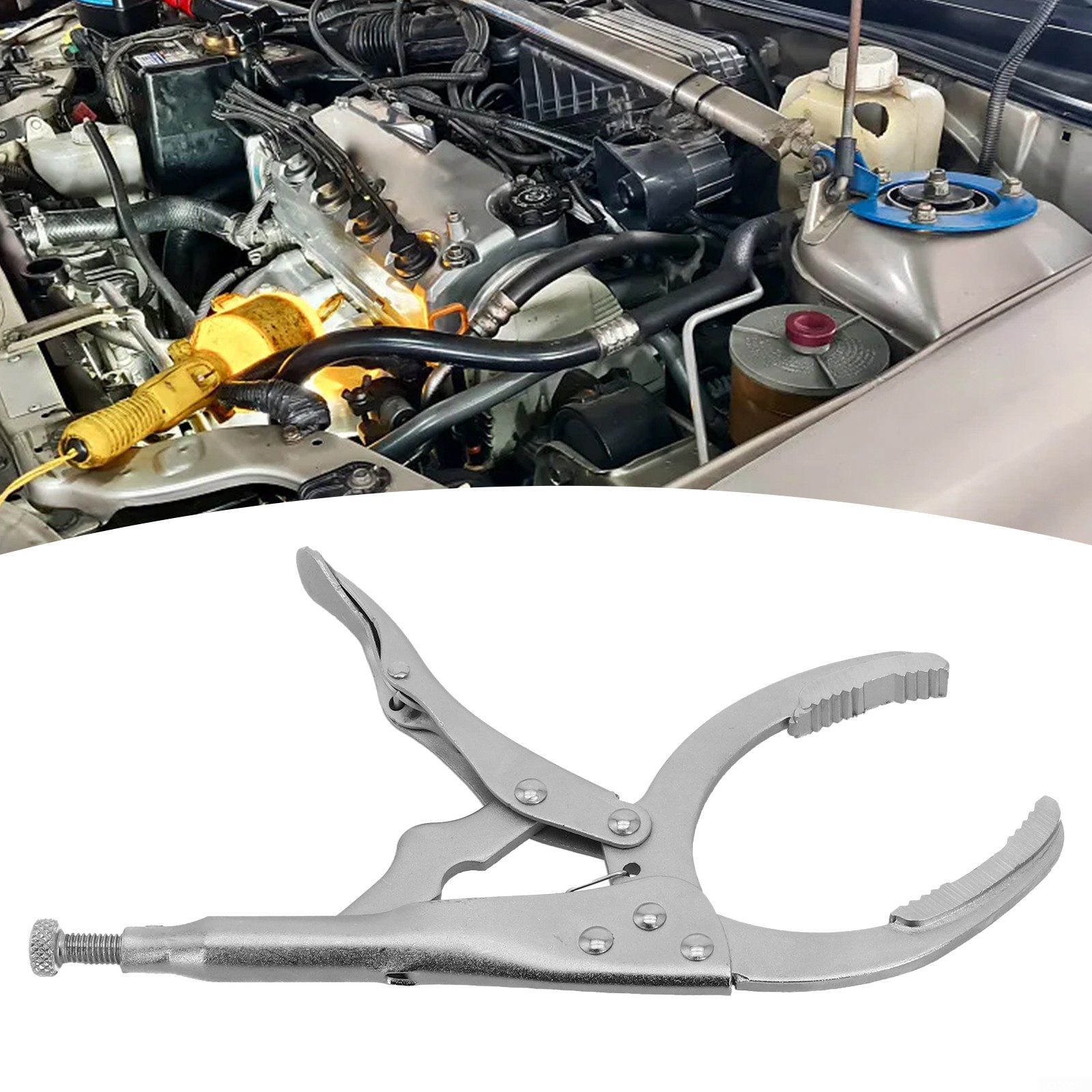 Aceovo Adjustable Locking Oil Filter Pliers Wrench Vise Style Grip For